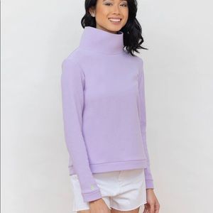 Dudley Stephens Park Slope Turtleneck in Lavender S